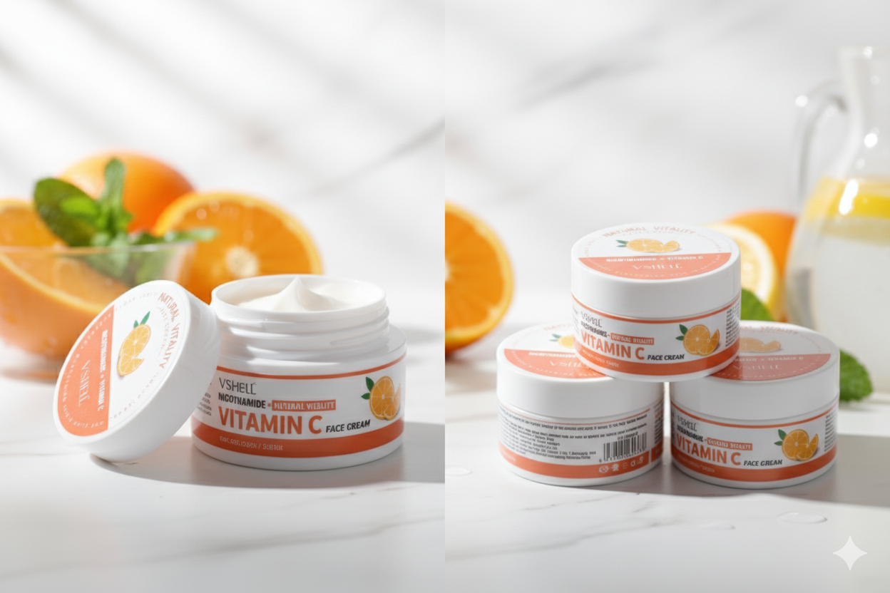 🍊Crema Facial con Vitamina C y Niacinamida – VSHELL