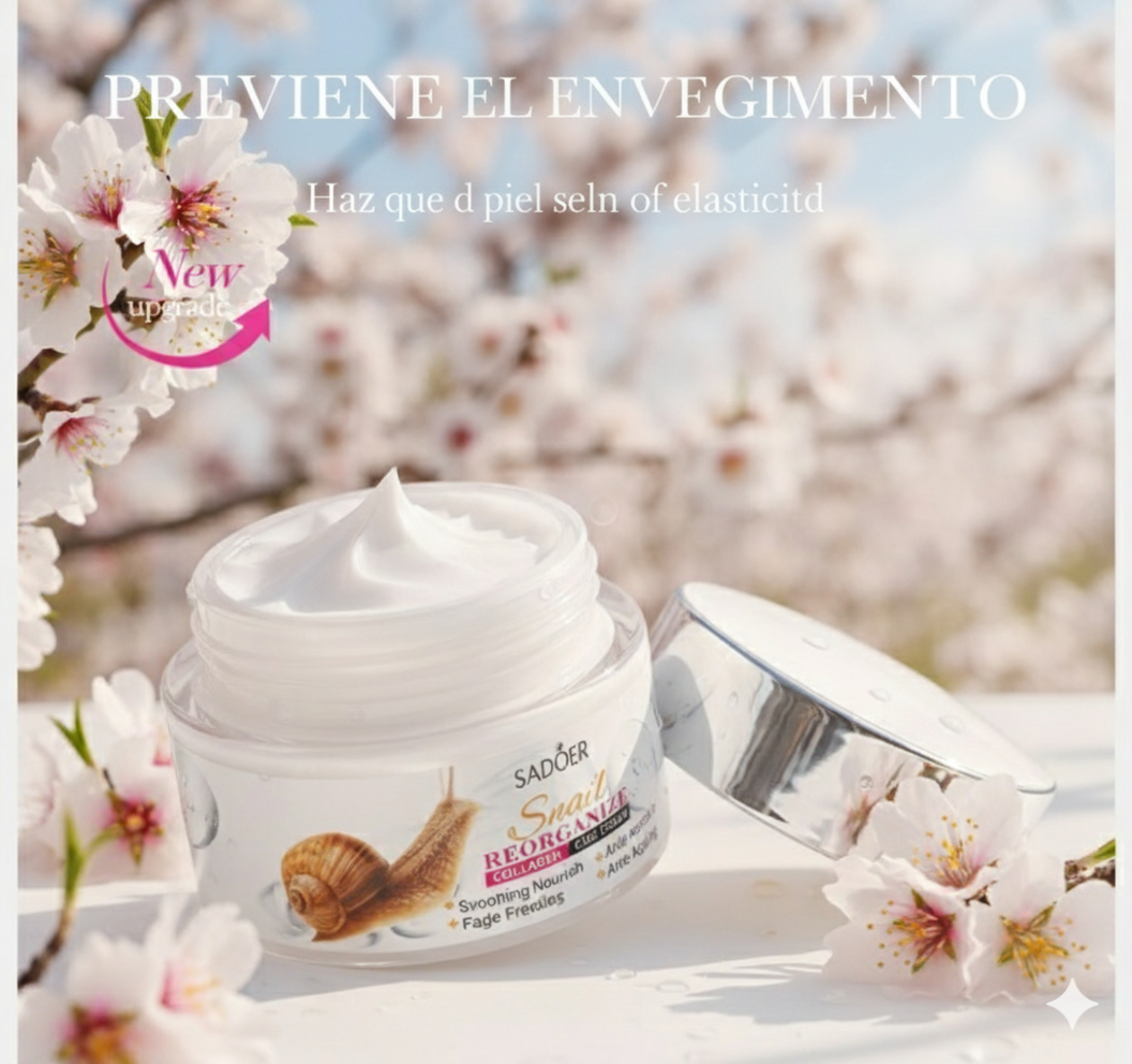 SADÖER Snail Reorganize Collagen Face Cream.
